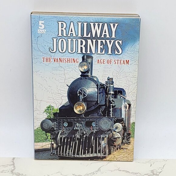 Railway Journeys Vanishing Age of Steam Railroad Documentary Train DVD 5 disc - Picture 1 of 6